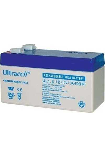 Ultracell Μπαταρία UPS UL1.3-12 με χωρητικότητα 1.3Ah και τάση 12V, 1 τεμάχιο