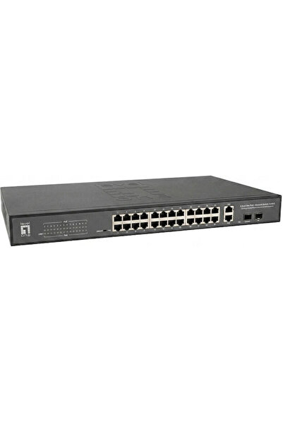 LEVEL ONE GTP-2871DP Διαχειριζόμενος Διακόπτης L3 PoE+ με 24 Θύρες Ethernet G...
