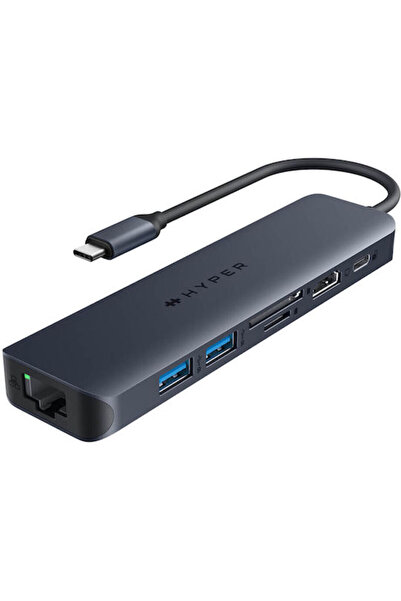 Targus Διανομέας USB 7 Θυρών USB 3.2 με Σύνδεση USB-A και Ethernet Μπλε Κωδικ...