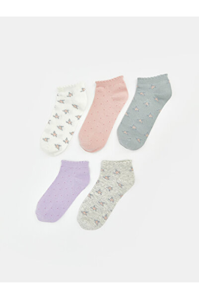 LC Waikiki I Embroidered Women's Booties Socks 5-Pack from Freezen Store