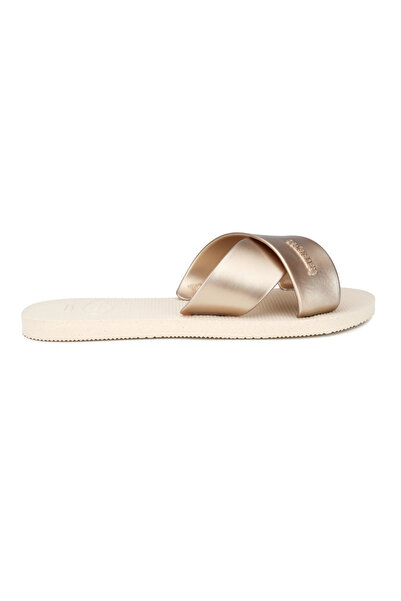 Havaianas Aqua Metal Fc 4148866-0121 Women's Slippers Beige Juststep