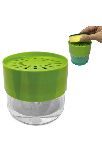 Ayawaska Dozator lichid pentru sapun cu burete inclus, 500 ml, Dispenser pent...