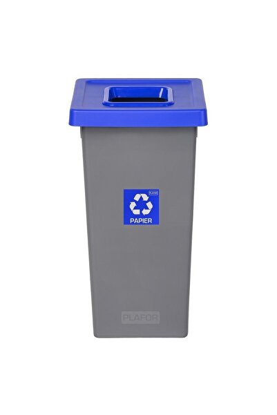PLAFOR Plastový kôš na selektívnu recykláciu, objem 53 l, vhodný - sivý s mod...