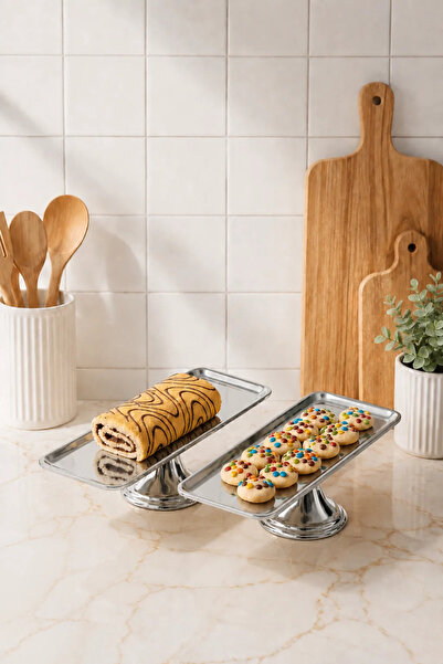 KaiHome Luxury 2-Piece Rectangular Sweet, Treat, and Dowry Presentation Servi...