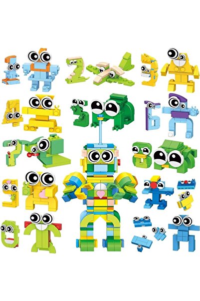EXCEFORE 12-in-1 Educational Building Blocks Set (355 PCS), Number & Math Lea...