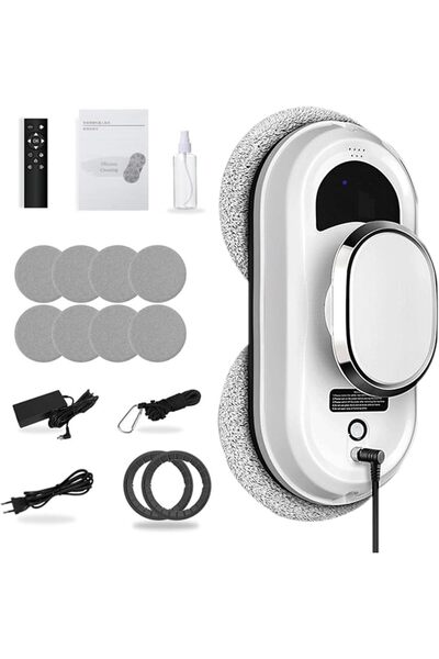 GENERAL Window Cleaner Robot, 5600Pa Suction Intelligent Navigation Window Cl...