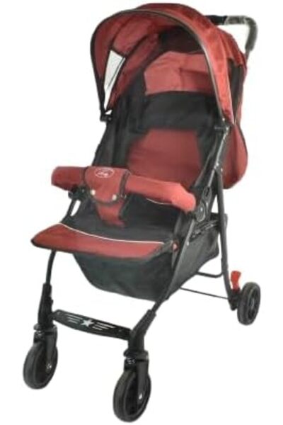Generic Sports Baby Stroller, Red and Black, with Strong Wheels, Lightweight,...