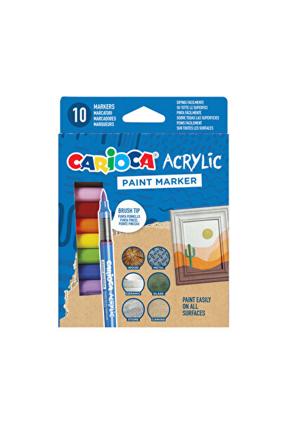 carioca ΑΚΡΥΛΙΚΑ ΜΑΡΚΑΔΟΡΑ ΜΕ ΠΙΝΕΛΟ/10 ΤΕΜΑΧΙΑ