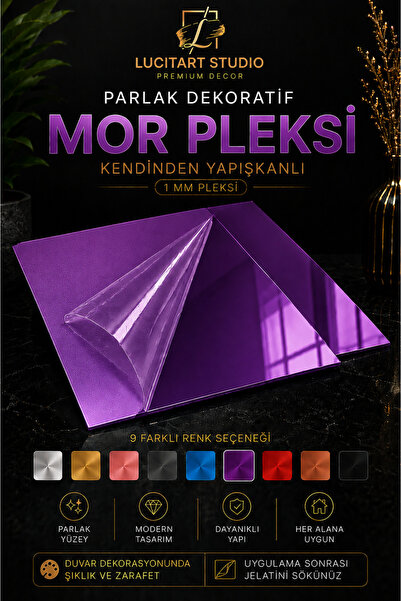Arıkoğlu Reklam ve Yapı LucitART Kendinden Yapışkanlı Parlak Dekoratif Pleksi...