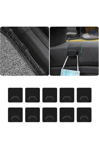 ASKIND Universal Car Mat Fixing Buckles, 10 Pcs Self-Adhesive Car Foot Pad, A...