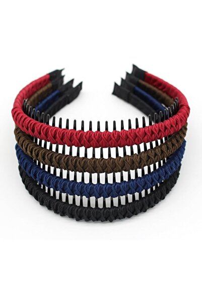 KASTWAVE 4 Pcs Fashion Headband for Women, Multicolor Protection Resin Teeth ...