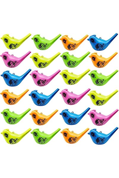 KASTWAVE 24 Pcs Bird Water Whistles, Fun Musical Bird Call Toys for Kids, Nov...