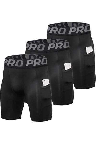 GENERAL Compression Shorts for Men 1 or 3 or 5Pack Sports Anti-Chafing Underw...
