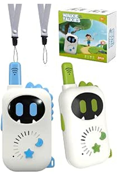 XICEN Set of 2 Robot-Themed walkie-talkies for Children, Cartoon mini Design ...
