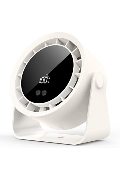 Morvena Picks Mini ventilator de birou USB, reglabil la 360°, circulator de a...