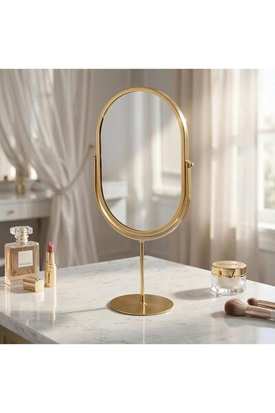 GENERAL 360 Rotation Makeup Vanity Mirror with Jewelry Tray Organized,Handhel...