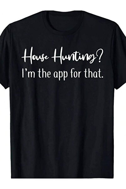 k222 Funny Agent-Shirt, House Hunting, Real Estate Broker Pattern-Shirt, Unis...