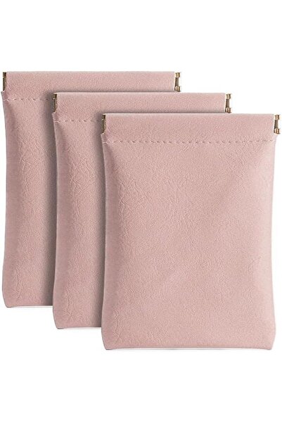 STARSTAR Set of 3 – Faux leather – Soft PU – With clips – Unisex – Pink