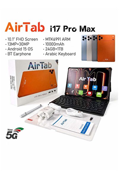 AİRTAB AIR TAB i17 Pro Max 10.1-Inch Android 15 Tablet, 24GB RAM 1TB ROM, 100...