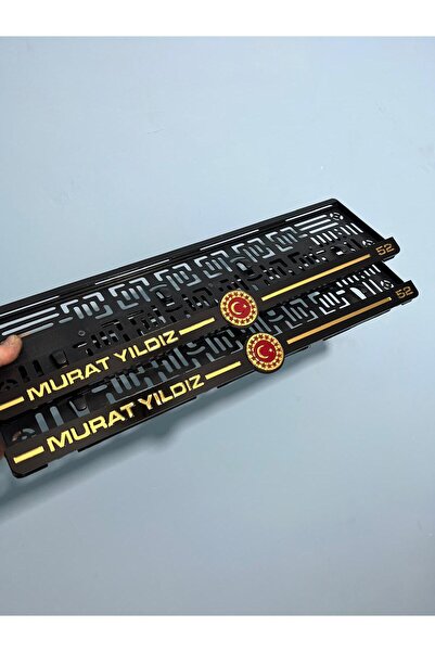 3ALAZERPLEKSİ AYYILDIZ KİŞİYE ÖZEL OTO PLAKALIK 2 ADET ( YAZILACAK İSİM SORU SOR KISMINDAN BELİRTİLMELİDİR)