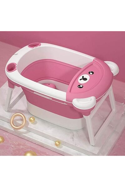 GENERAL Baby Bath Tub Folding Infant Bathtub Portable Collapsible Newborn Tod...