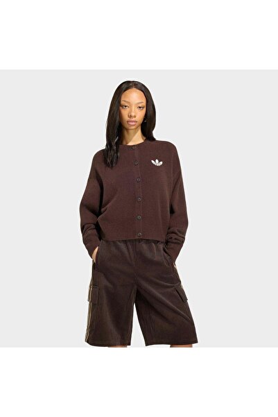 adidas Essentials Knit Kadın Kahverengi Hırka (IA4455)