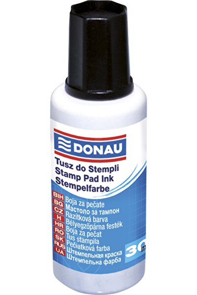donau Stamp Ink, 30Ml, - Black