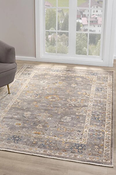 Neşem Halı Boutique SEYRAN HALI ASIR - 0255 - GRİ Geleneksel Desenlere Sahip ...