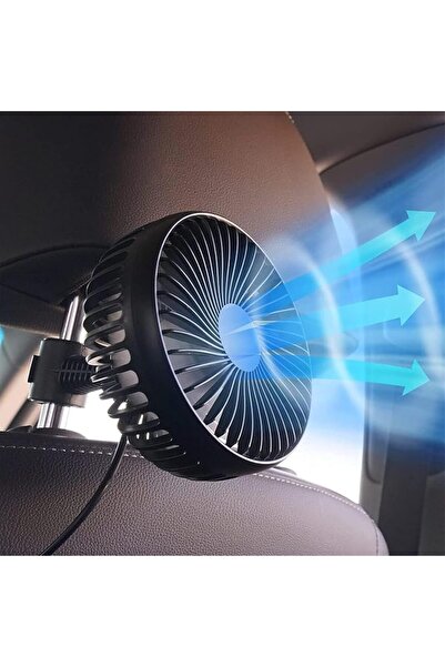 Aputue Car Cooling Fan, Portable 3 Speed USB Powered Electric Headrest Fan, V...