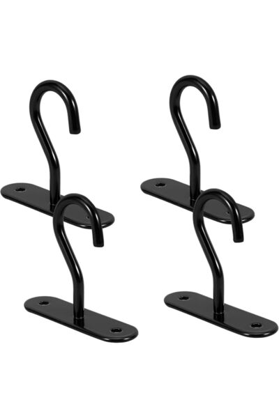 JOYZZZ Hanging Plant Hook, 4 Pack Heavy Duty Wall Hangers, Rust Resistant Ind...