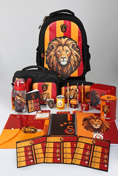 Galatasaray X Dekomus Licensed Full Stationery Set 3D Special Design Leon Pri...