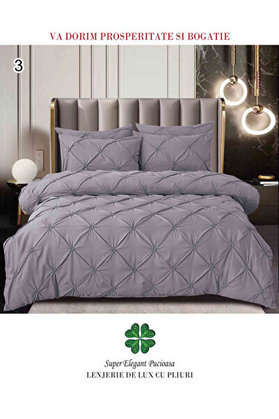 Super Elegant Pucioasa Duvet Cover Set 6 Pieces, Fine Cotton , Double Bed, 2 ...