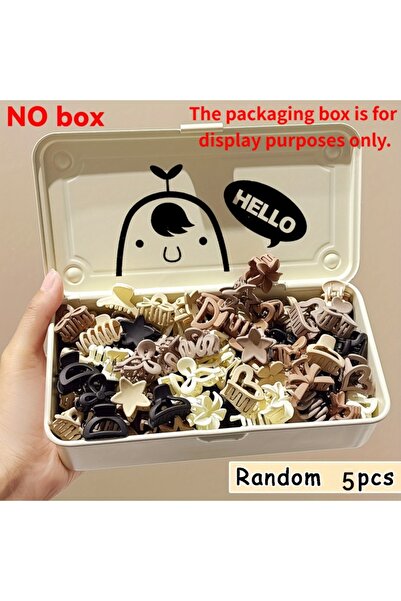 Choice3 Brown 5 pieces 5/10/20/30pcs Beige Mixed Pack Small Clips, Cute Girl ...