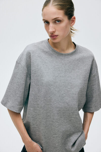 H&M İnterlok Tişört