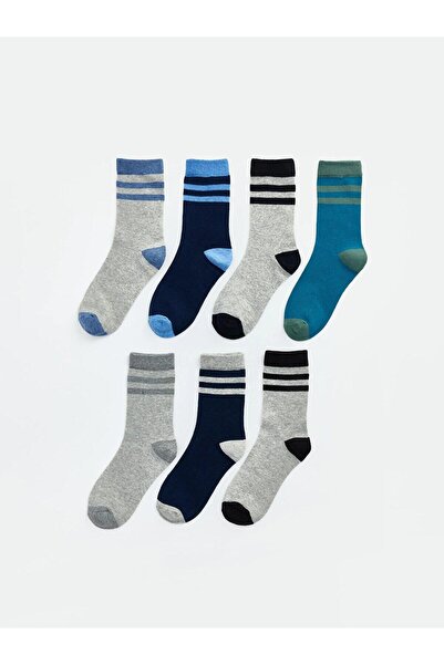 LC Waikiki Mixed Striped Boys' Socks 7-Pack (W6)