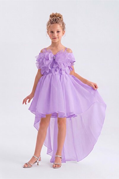 Mnk Baby&Kids فستان سهرة كريستال ليمني للفتيات M00856 LILA