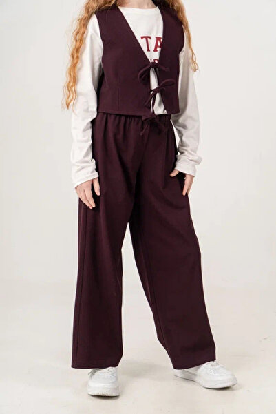 GİYİCEM TEKSTİL Girl's Wide Leg Tencel Touch City Style Jeans 2588