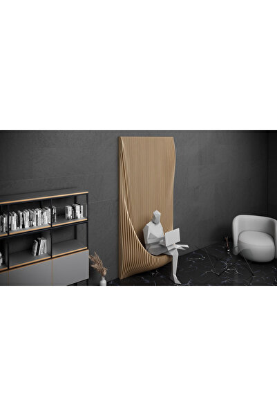 kold concept KC-072 Dalgalı Ahşap Duvar Sanatı – Modern Mimari Dekor - PARAME...