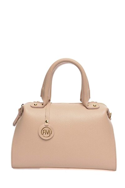 SimpleFind Roberta M Geanta piele -Marina-Roz pudra,Geanta de mana piele natu...