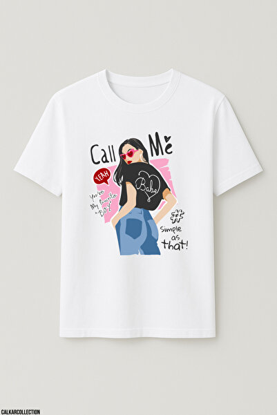 CALKARCOLLECTION Unisex Oversize Call Me Girl Tshirt
