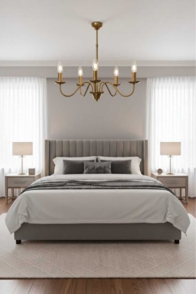 BSA LIGHTING VELA 5'Li ESKİTME MODERN AVİZE ( E14 DUYLU) KLASİK ŞIK AVİZE