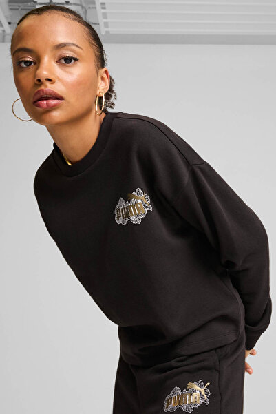 Puma Дамски суитшърт ESS+ CLASS ACT Crew, черен