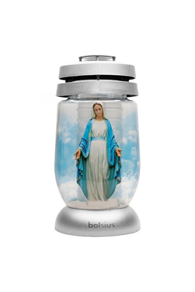Bolsius Set 3 x Candela din Sticla 3 l Maica Domnului, 36 Ore