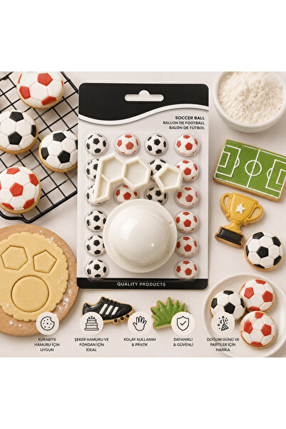 pratikpastacılık Patterned Cookie Mold and Fondant Cutter Set – Shaped Cake D...