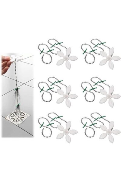 STARSTAR Flower-shaped drain hair collector 12pc for bathroom/kitchen.