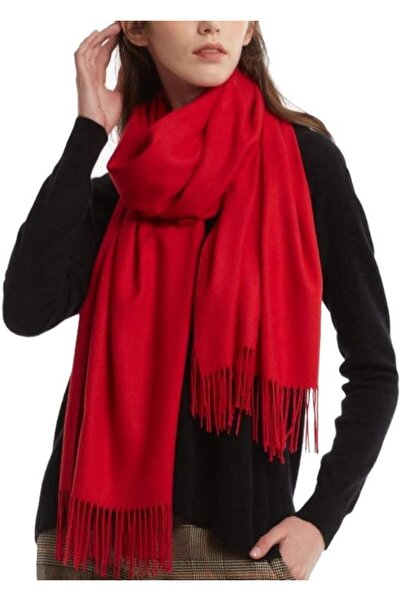 STARSTAR Women's winter scarf 197x70cm burgundy silky soft elegant.
