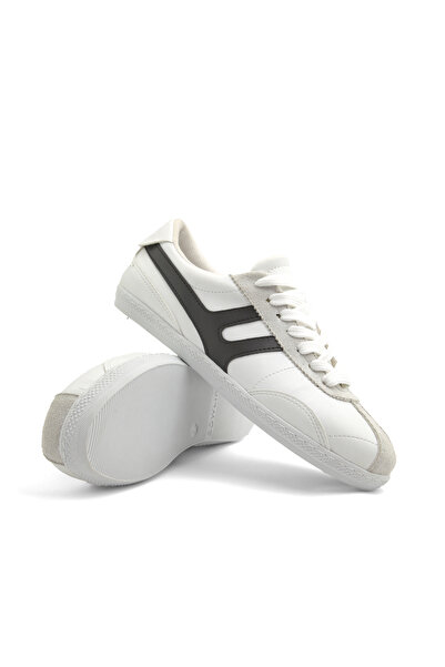 RoseVeno Women's White and Black Sneaker Casual Sports Shoes Comfortable Retr...