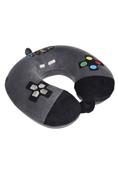 BAMI NETWORK Perna de calatorie copii memory foam gri model gamer