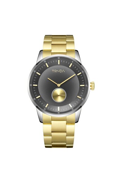 TRNDA Men's Gold Stainless Steel Watch, Gray Dial | Trnda-43g