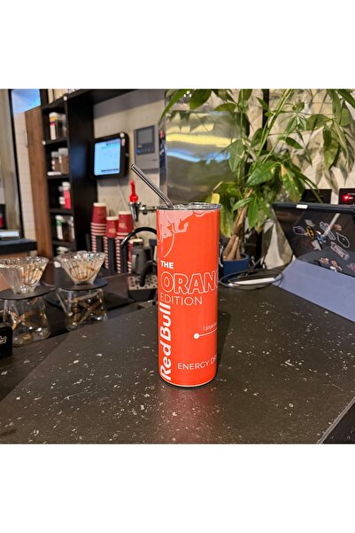 HOLOL كوب حراري عازل بتصميم ريد بول ترتقالي سعة ٦٠٠مل Redbull Tumbler Cup ORANGE600ml